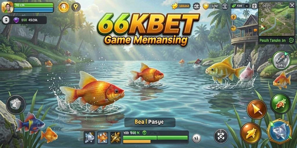 Gameplay seru di 66KBET dengan berbagai jenis ikan.