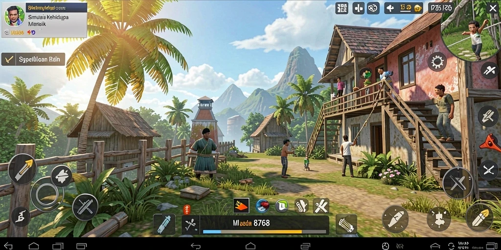 Tampilan gameplay yang seru dalam game Simulation 8768.