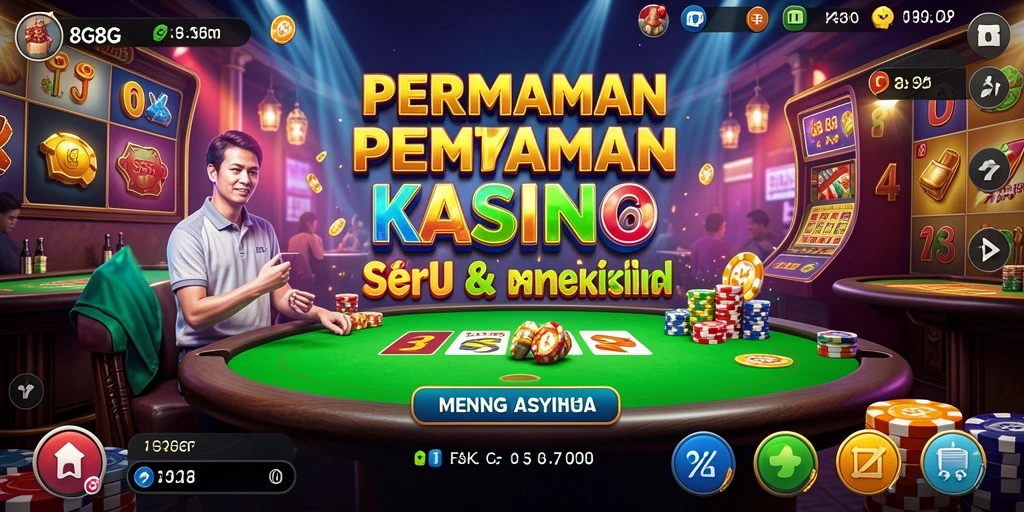 Tampilan gameplay menarik dari 8G8G dengan berbagai permainan Kasino.