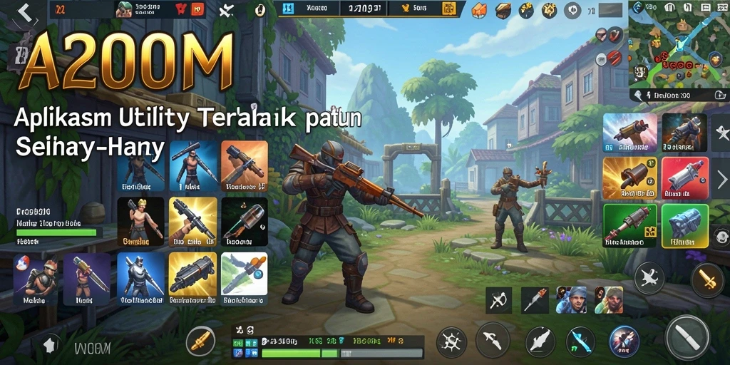 Tampilan antarmuka A200M yang menarik dan fungsional.