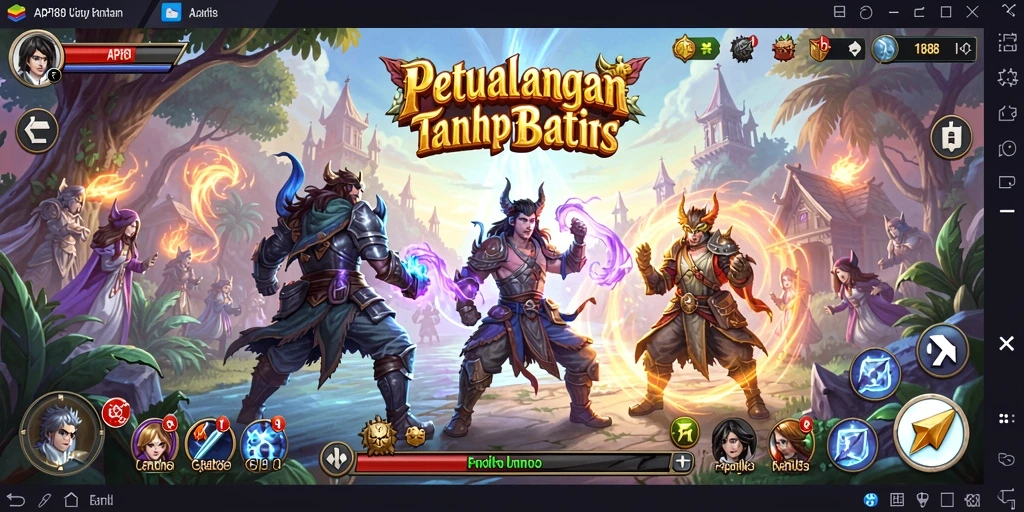 Tangkapan layar dari gameplay ARPG yang mendebarkan.