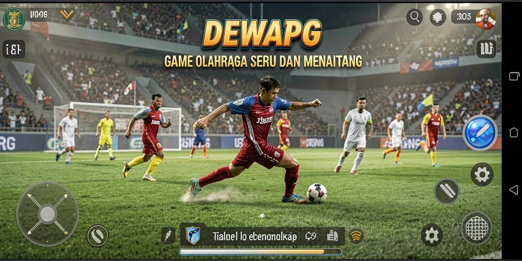 Tampilan gameplay seru di DEWAPG dengan berbagai olahraga.