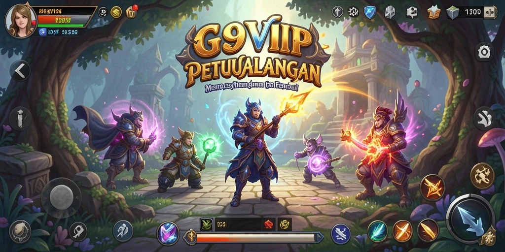 Tampilan gameplay G9VIP yang mendebarkan dan penuh petualangan.