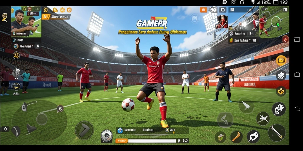 Tampilan gameplay GAMERP yang seru dan kompetitif dalam olahraga.