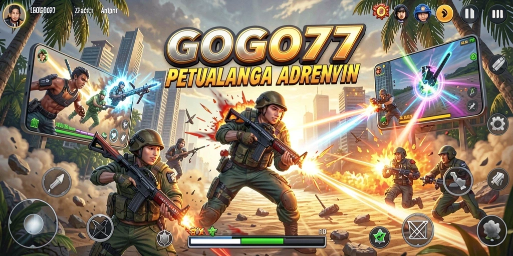 Tampilan gameplay menegangkan di GOGO77 penuh aksi.