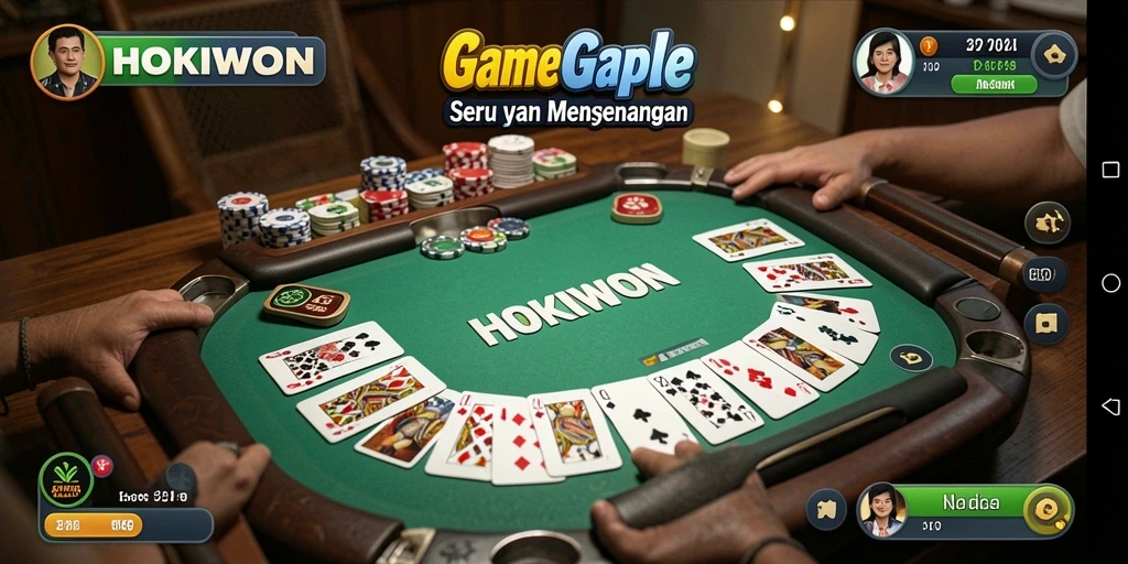Tampilan gameplay HOKIWON yang seru dan interaktif.