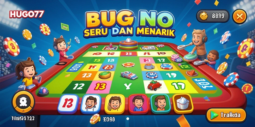 Tampilan gameplay HUGO77 yang menegangkan dan seru.
