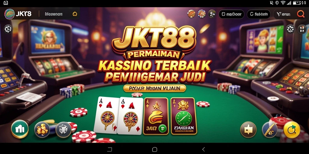 Screenshot JKT88 menunjukkan pengalaman bermain Kasino yang mengasyikkan.