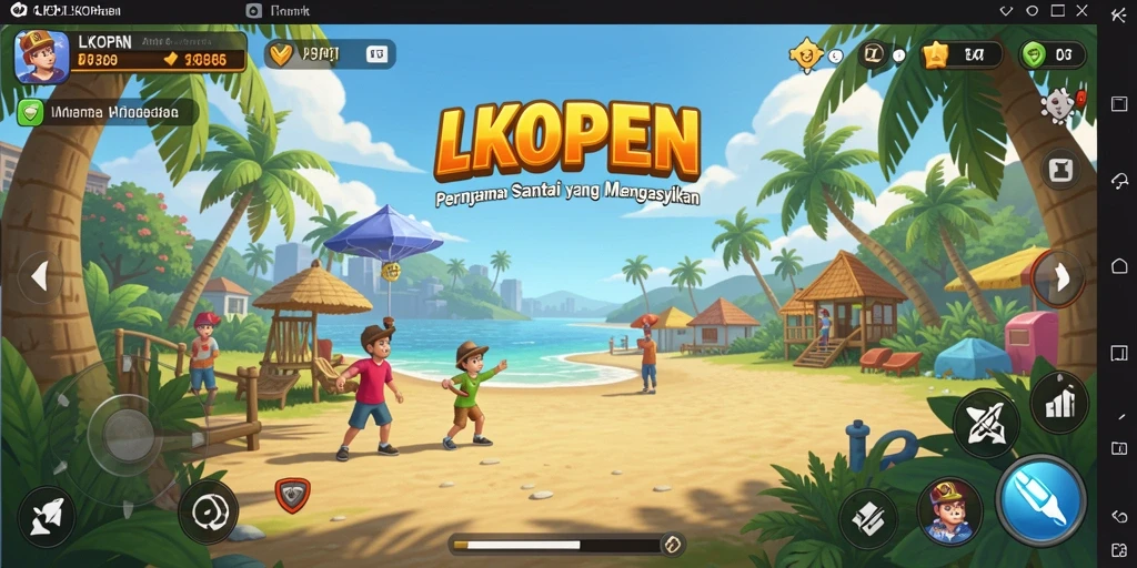Tampilan gameplay LKOPEN yang seru dan menarik.