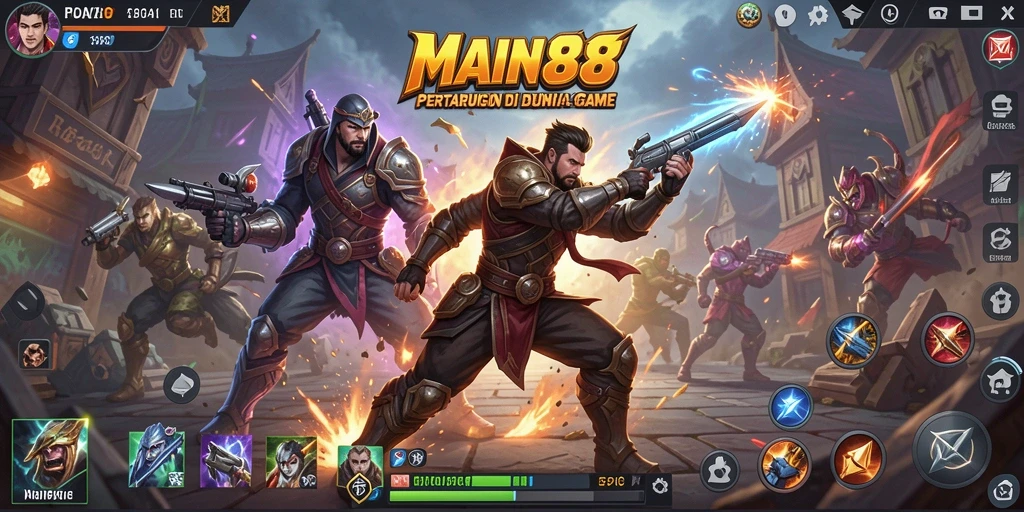 Tampilan pertandingan seru dalam MAIN88, penuh aksi dan strategi.