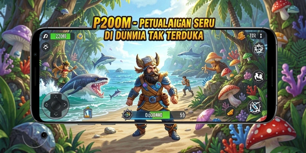 Gameplay seru dari P200M dengan elemen petualangan yang mendebarkan.