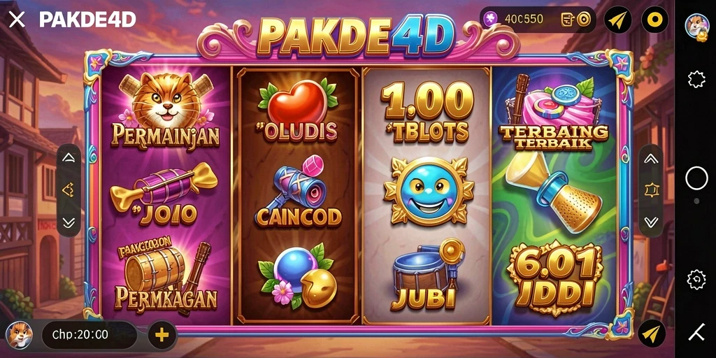 Screenshot gameplay PAKDE4D menampilkan pengalaman Slot yang seru.