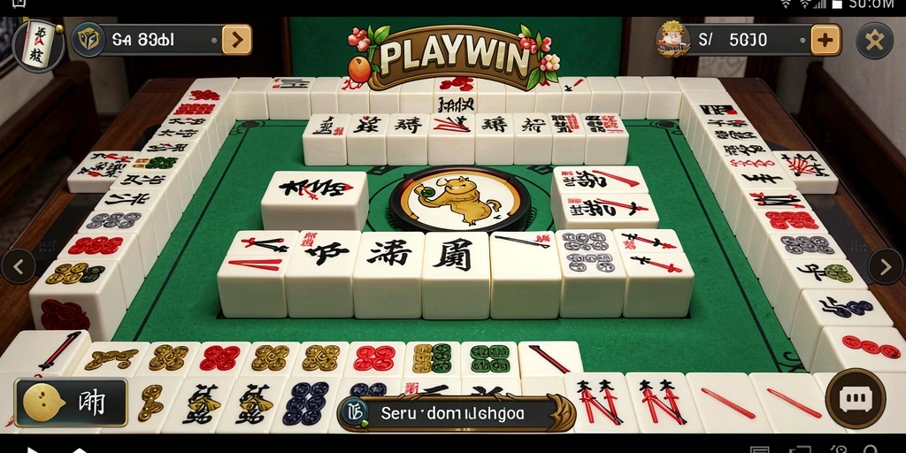 Tampilan gameplay seru dari permainan Mahjong PLAYWIN.