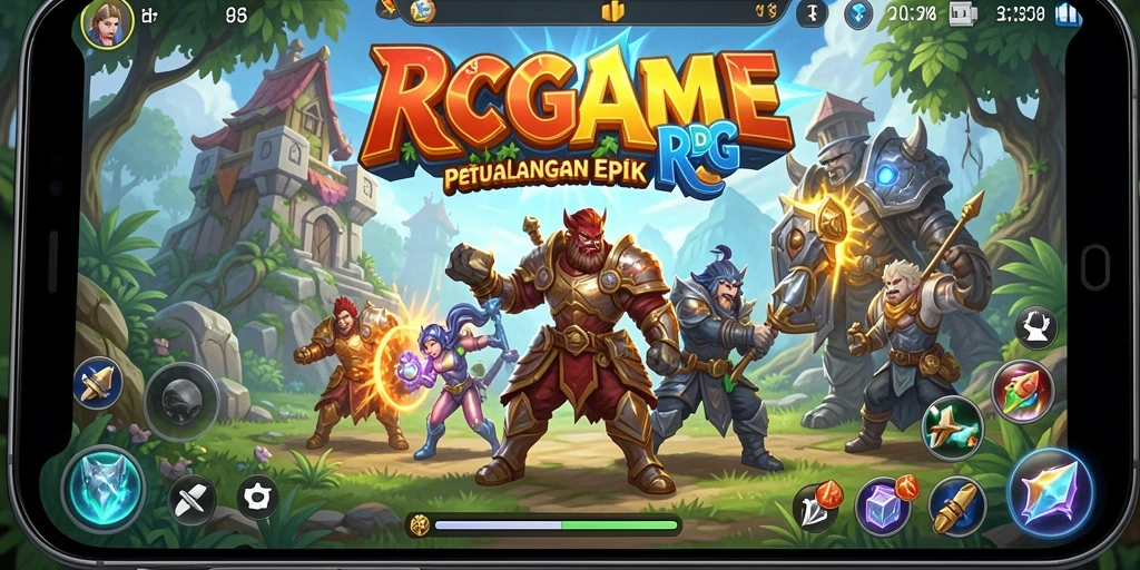 Tampilan gameplay RPGAME yang menegangkan dan epik.