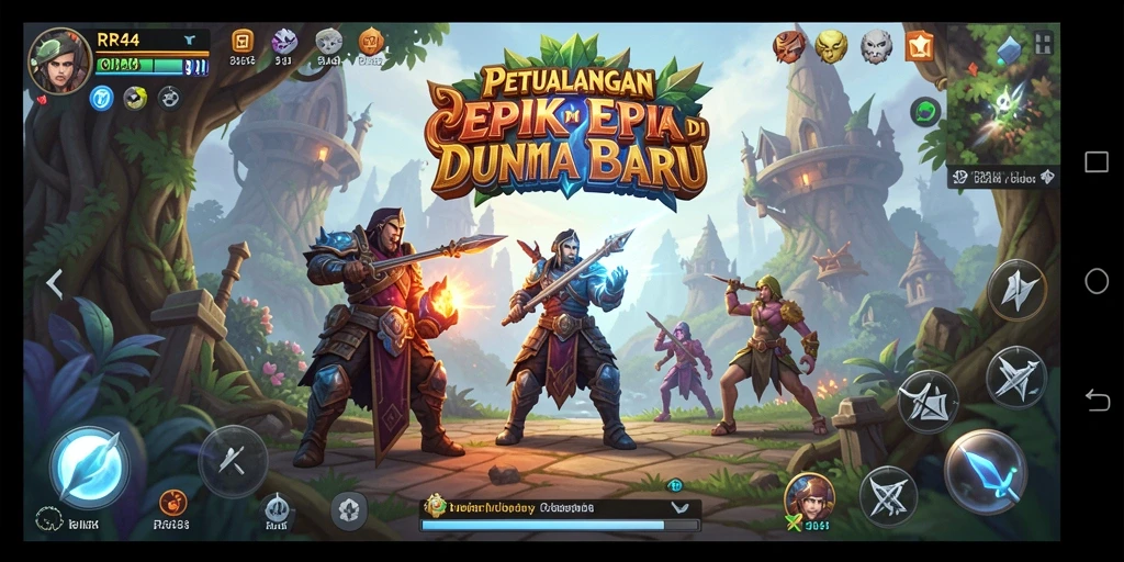 Tampilan gameplay menarik dengan aksi petualangan yang mendebarkan.