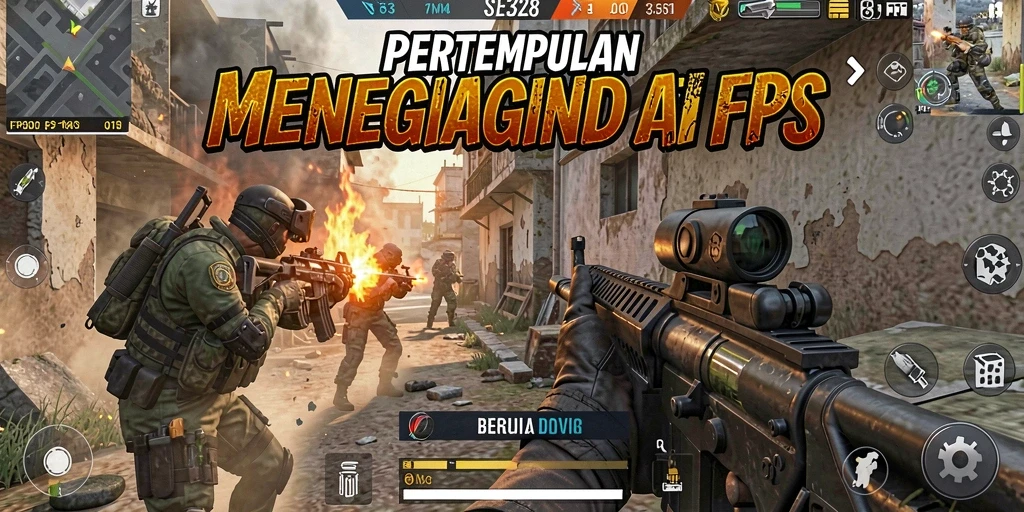 Gameplay mendebarkan SE328 dalam aksi pertempuran FPS.