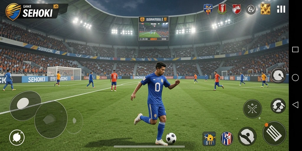 Tampilan gameplay seru dalam SEHOKI dengan pemain yang aktif dan strategi yang dinamis.