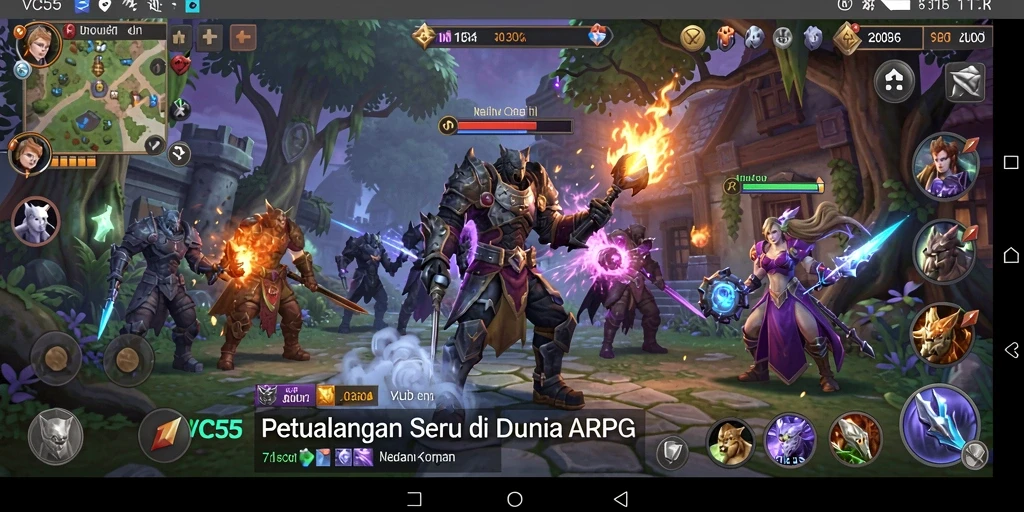 Tampilan seru gameplay ARPG yang menantang di VC55.