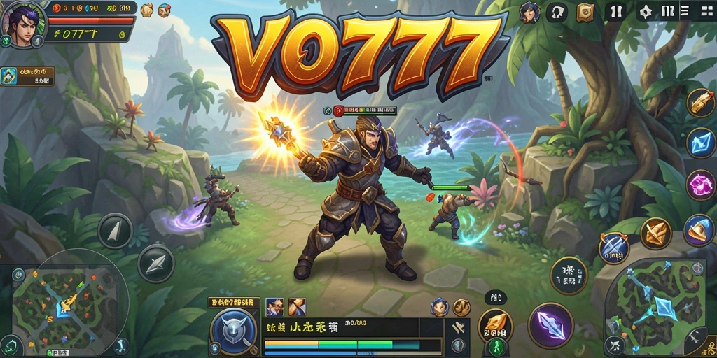Screenshot gameplay VO777 dengan aksi seru dalam pertempuran MMORPG.