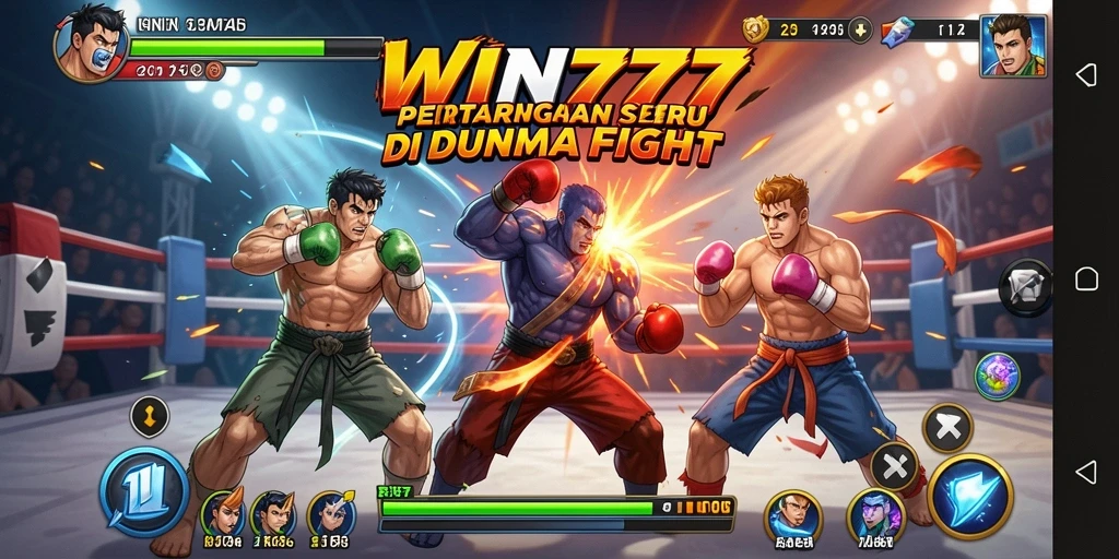 Tampilan seru gameplay Fighting di WIN777 dengan pertarungan mendebarkan.